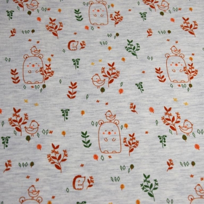 Jersey | Sweet bear | ecru meliert